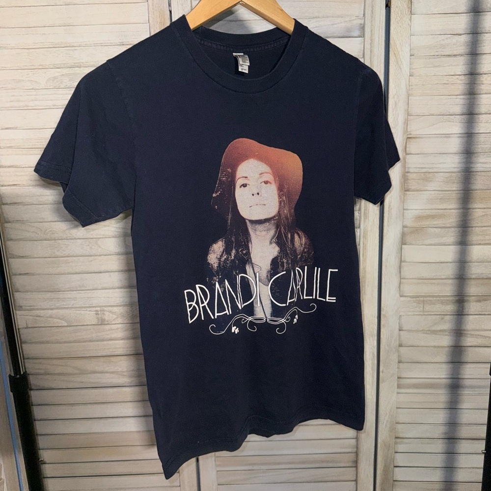 Brandi Carlisle 2014 Tour | American Apparel Navy T-Shirt